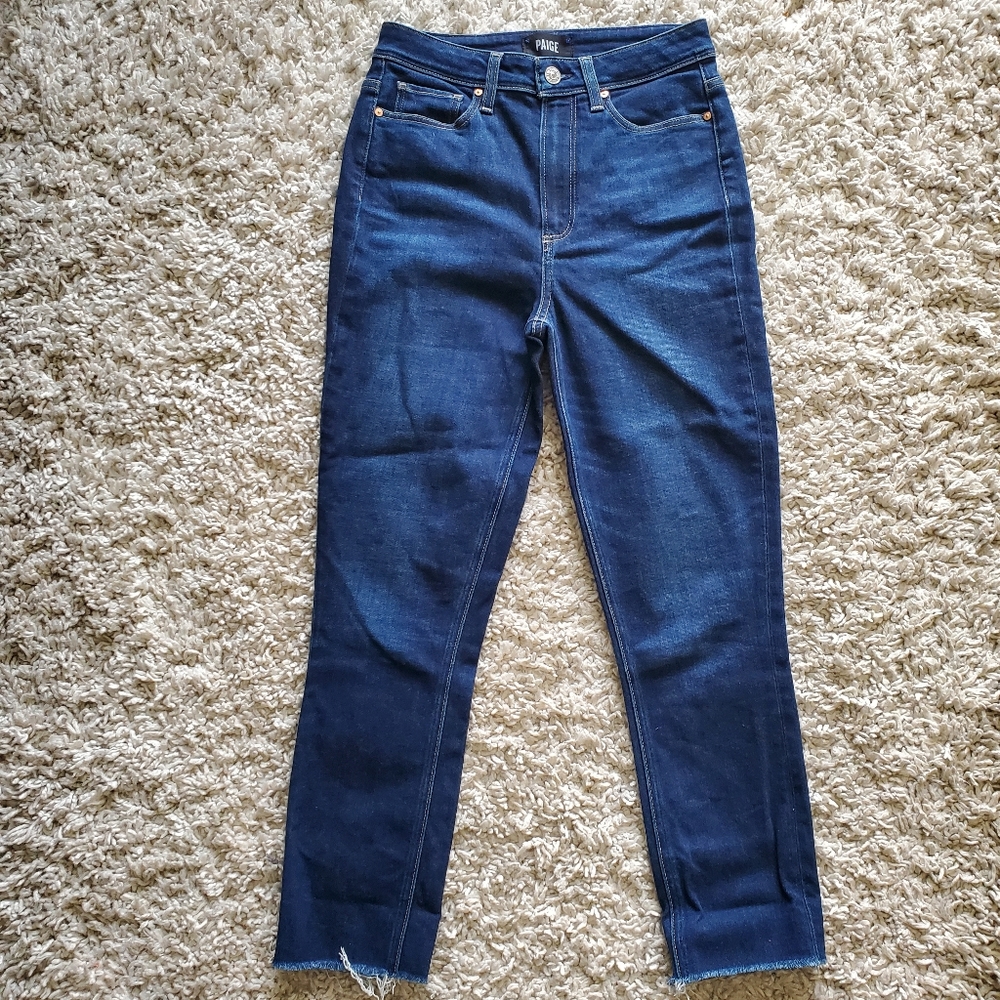 PAIGE | Raw Hem Margot Skinny High Waisted Jeans (Size 27) - Picture 2 of 8